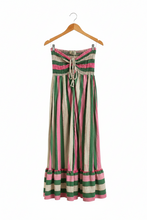 Load image into Gallery viewer, Strapless Cotton Dress (Neon Print)
