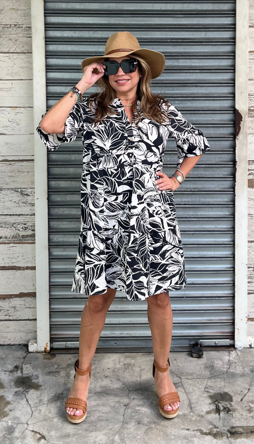 Black & White Mini Dress