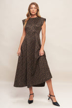 Load image into Gallery viewer, Print Suede Midi Dress

