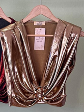 Load image into Gallery viewer, Metallic Crop Top
