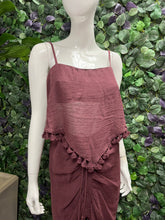 Load image into Gallery viewer, Burgundy Boho Skirt Set
