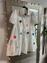 Load image into Gallery viewer, White Hearts Dress
