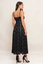 Load image into Gallery viewer, Black Lace Midi Dress
