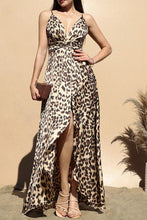 Load image into Gallery viewer, Animal Print Slit Dress
