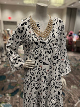 Load image into Gallery viewer, White Animal Print Maxi Dress
