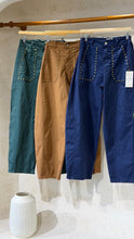 Load image into Gallery viewer, Studded Gabardine Barrel Pants
