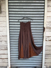 Load image into Gallery viewer, Strapless Linen Midi Dress

