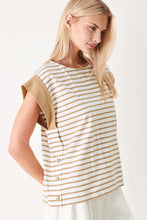 Load image into Gallery viewer, Tan Striped Top
