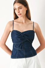 Load image into Gallery viewer, Twist Denim Top
