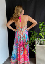 Load image into Gallery viewer, Silk Print Halter Dress

