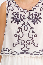 Load image into Gallery viewer, White and Blue Embroidery Print Set
