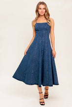 Load image into Gallery viewer, Classic Denim Midi Dress
