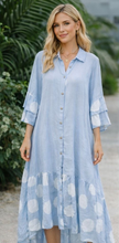 Load image into Gallery viewer, Linen Polka Dot Maxi Dress (Flowy Tunic)
