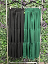 Load image into Gallery viewer, Drawstring Silk Palazzo Pants
