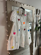 Load image into Gallery viewer, White Hearts Dress
