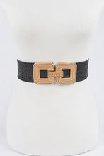 Load image into Gallery viewer, Gold buckle Elastic Belt
