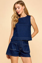 Load image into Gallery viewer, Denim Short Set
