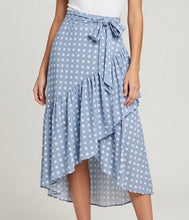 Load image into Gallery viewer, Wrap around Polka-dot Skirt
