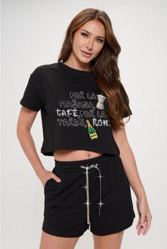 Por La Mañana Café T-Shirt (Style #2)