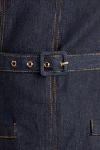 Load image into Gallery viewer, Denim Belted Midi Dress
