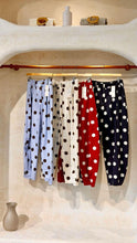 Load image into Gallery viewer, Cotton Polka Dot Barrel Pants
