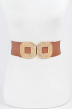 Load image into Gallery viewer, Gold buckle Elastic Belt
