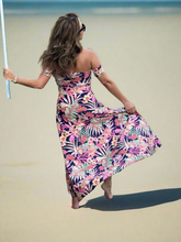 Load image into Gallery viewer, Wild Flower Off Shoulder Maxi Dress
