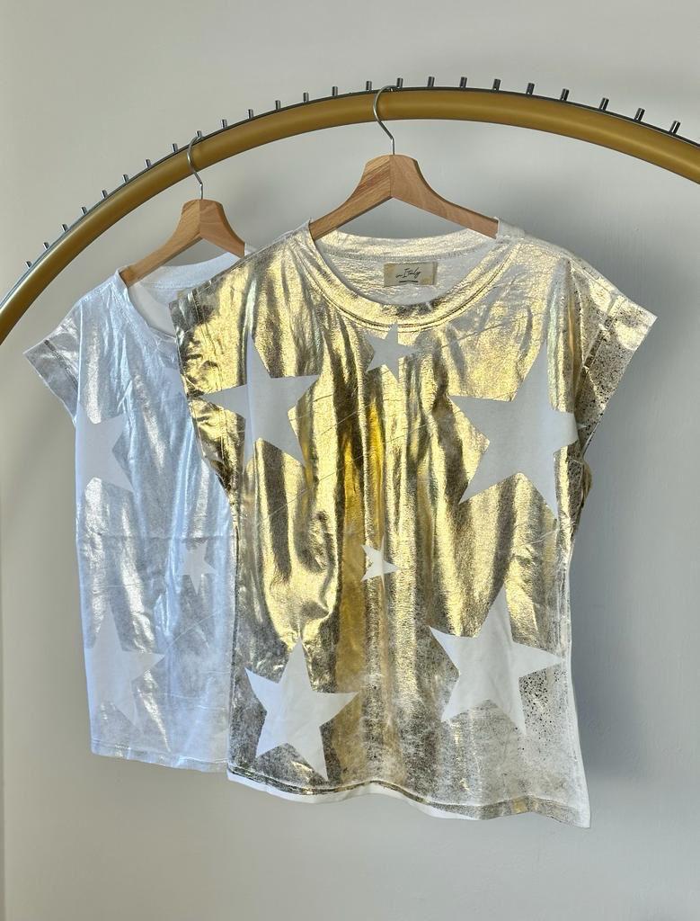 Metallic Star Blouse