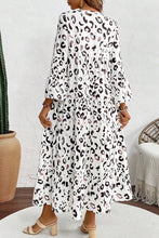 Load image into Gallery viewer, White Animal Print Maxi Dress
