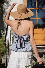 Load image into Gallery viewer, Tie Back Strapless Top
