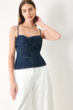 Load image into Gallery viewer, Twist Denim Top
