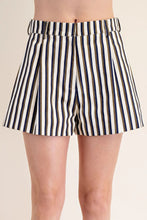 Load image into Gallery viewer, High Waisted Blue and Olive Green Summer Short
