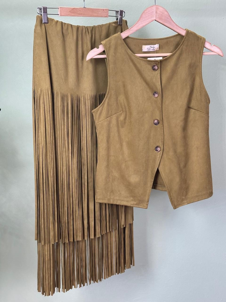 Fringe Skirt Set