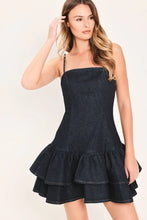 Load image into Gallery viewer, Denim Ruffle Mini Dress
