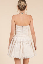 Load image into Gallery viewer, Strapless Denim Mini Dress
