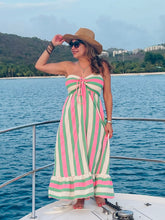 Load image into Gallery viewer, Strapless Cotton Midi Dress
