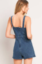 Load image into Gallery viewer, Washed Denim Romper
