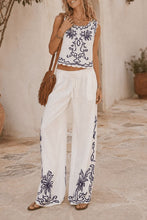 Load image into Gallery viewer, White and Blue Embroidery Print Set
