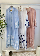 Load image into Gallery viewer, Linen Polka Dot Maxi Dress (Flowy Tunic)
