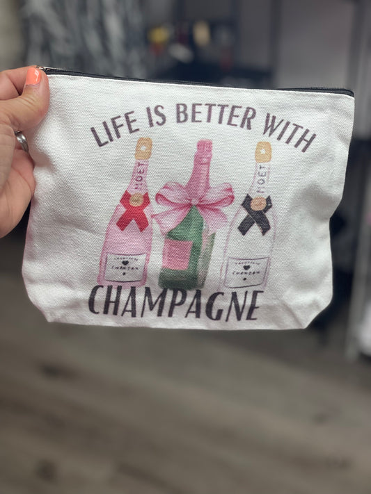 Life is better medium pouch
