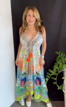 Load image into Gallery viewer, Silk Print Halter Dress
