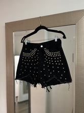 Load image into Gallery viewer, Black Studded Shorts
