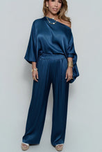 Load image into Gallery viewer, Italian Satin Long Sleeve &amp; Pants Set
