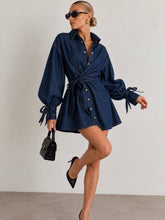 Load image into Gallery viewer, Denim Overlay Mini Dress
