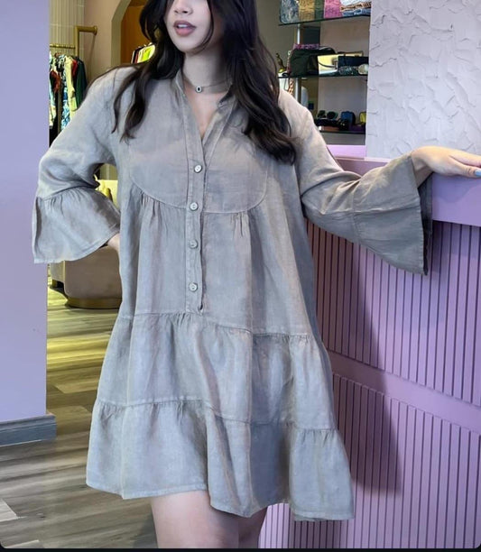 Linen Mini Dress