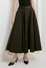 Load image into Gallery viewer, Belted Solid Maxi Skirt
