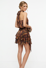 Load image into Gallery viewer, Halter Mini Dress With Rosette
