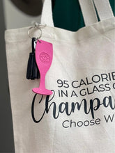 Load image into Gallery viewer, Champagne flute Key Chain
